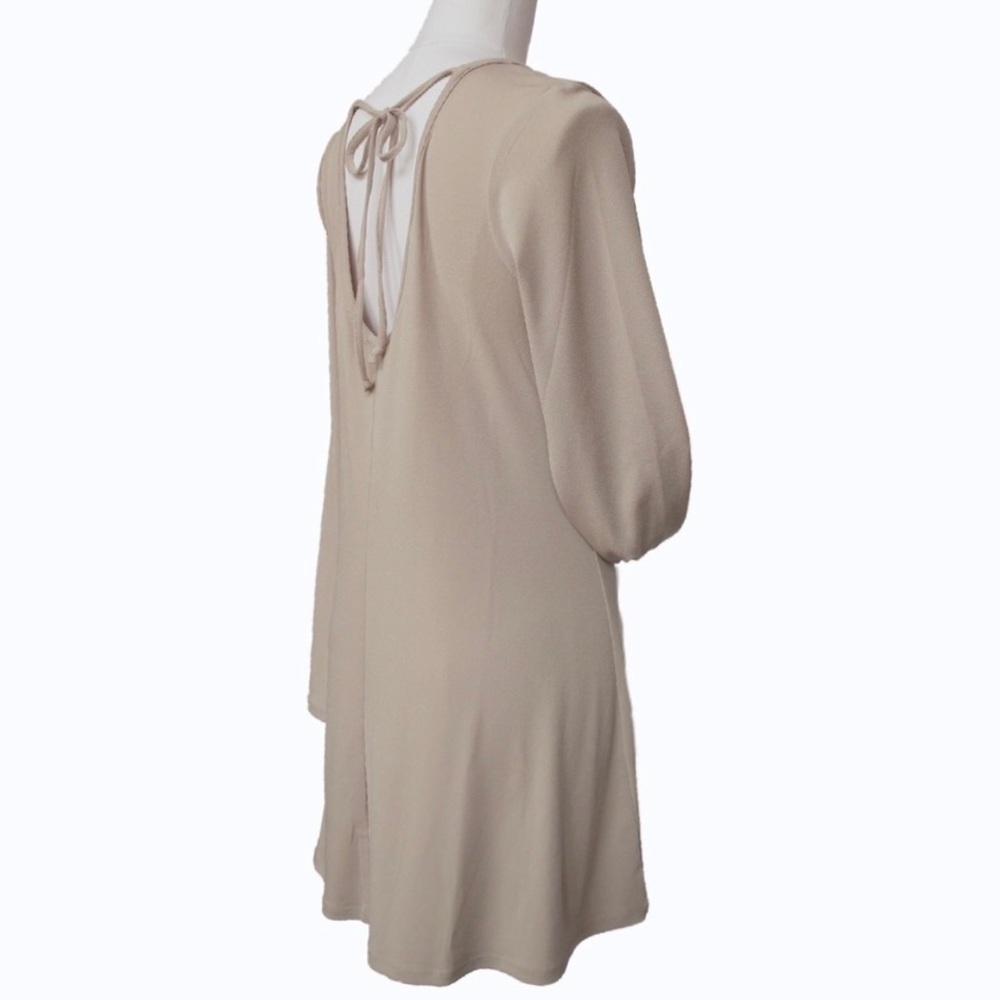 Forever 21 Women's XL Taupe Long Sleeve Swing Mini Dress